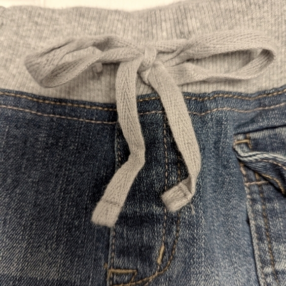 Justice Girls (Size 12R) Mini Jean/Denim Shorts with Elastic Waist - Picture 4 of 8